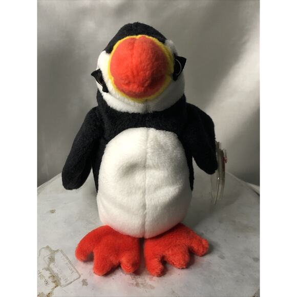 Ty Beanie Baby 'PUFFER' The Puffin 1997 New Tush & Plastic Enclosed Tag Retired - Picture 2 of 10